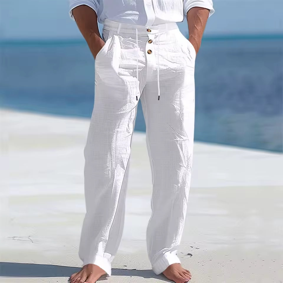 Pantalones de Algodón Transpirables para Hombre