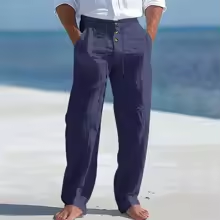 Pantalones de Algodón Transpirables para Hombre
