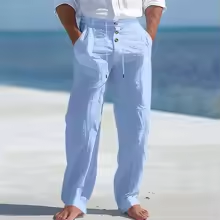 Pantalones de Algodón Transpirables para Hombre